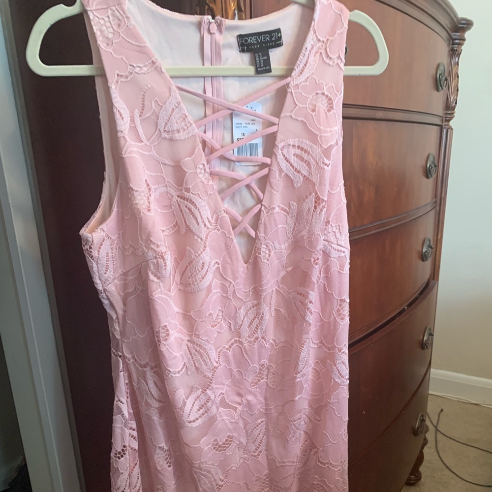 Brand new! Powder pink criss cross dress!
